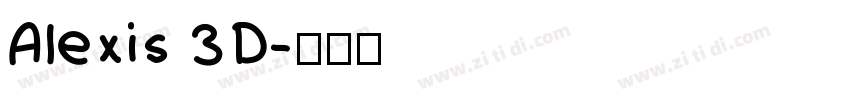 Alexis 3D字体转换